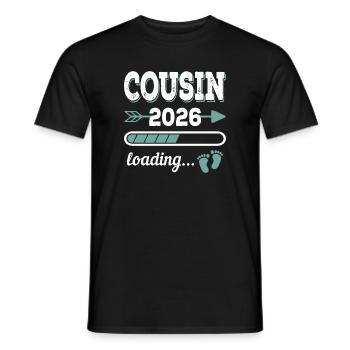 Cousin 2026 Chargement Big Cousin - T-shirt homme - noir - Devant - AI Model Male 178 light (178cm)