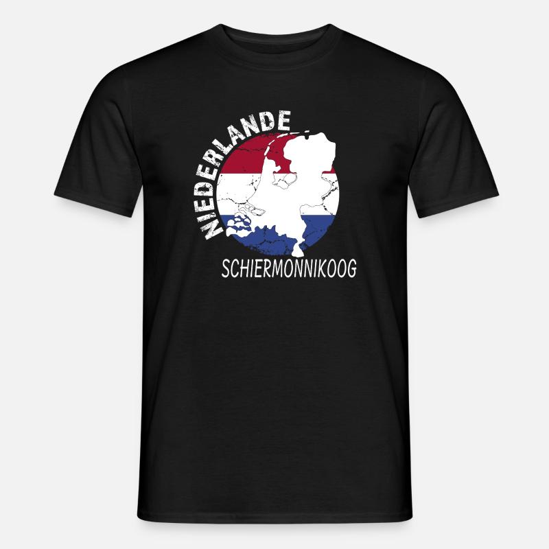 Schiermonnikoog - Männer T-Shirt - Schwarz