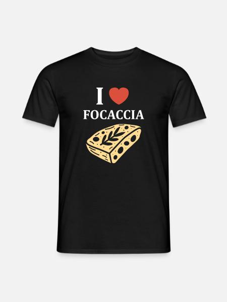 I like focaccia cheese - Men's T-Shirt - black