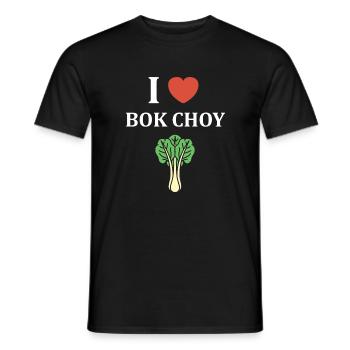J Adore Bok Choy Graphique - T-shirt homme - noir - Devant - AI Model Male 178 light (178cm)
