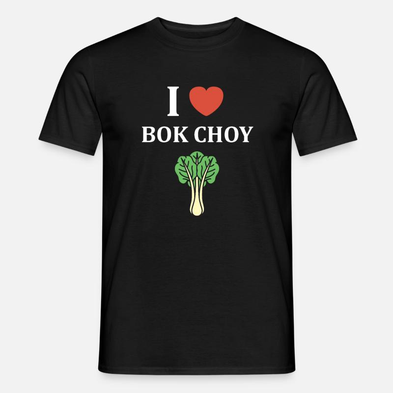 J Adore Bok Choy Grafik - Männer T-Shirt - Schwarz