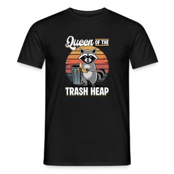 Funny Raccoon - Men's T-Shirt - black - Front - AI Model Male 178 light (178cm)