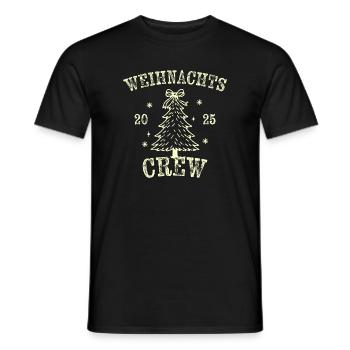 Équipage de Noël 2025 - T-shirt homme - noir - Devant - AI Model Male 178 light (178cm)