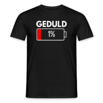 Patience 1 % Dictons drôles Sarcasme Ironie - T-shirt homme - noir - Devant - AI Model Male 178 light (178cm)