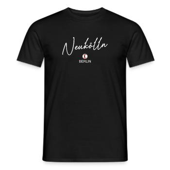 Neukölln - Berlin Flagge - Berliner Bär - Männer T-Shirt - Schwarz - Vorne - AI Model Male 178 light (178cm)