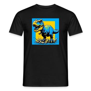 Dinosaurier - Männer T-Shirt - Schwarz - Vorne - AI Model Male 178 light (178cm)
