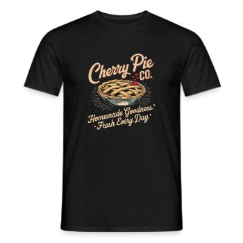 Vintage Bakery Advertising - Men's T-Shirt - black - Front - AI Model Male 178 light (178cm)