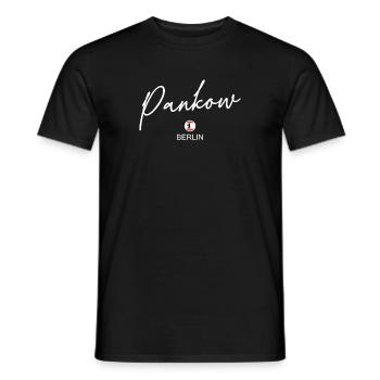 Pankow - Berlin Flag - Berlin Bear - Berlinerin - Men's T-Shirt - black - Front - AI Model Male 178 light (178cm)