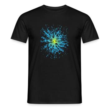 Forest Trail Hiking - Trees Nature Wilderness - Men's T-Shirt - black - Front - AI Model Male 178 light (178cm)