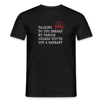Lustiges Strafverfolgungshemd für Polizisten Detektive - Männer T-Shirt - Schwarz - Vorne - AI Model Male 178 light (178cm)