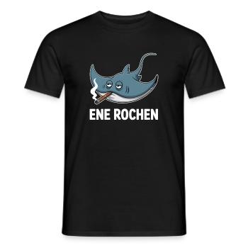 Ene Rochen Raucher Spruch Zigarette Kippe Rauchen - Männer T-Shirt - Schwarz - Vorne - AI Model Male 178 light (178cm)