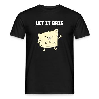 Humor Brie-Käse - Männer T-Shirt - Schwarz - Vorne - AI Model Male 178 light (178cm)