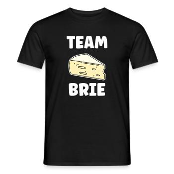Humor Brie-Käse - Männer T-Shirt - Schwarz - Vorne - AI Model Male 178 light (178cm)