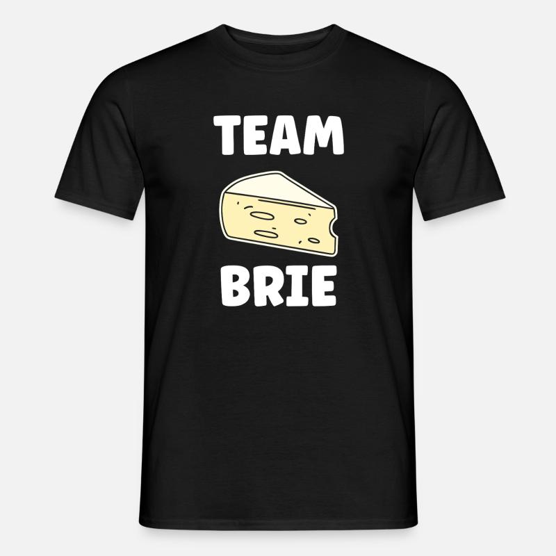 Humor Brie-Käse - Männer T-Shirt - Schwarz