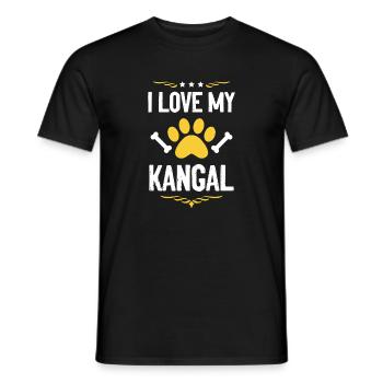 J’adore mon Kangal - T-shirt homme - noir - Devant - AI Model Male 178 light (178cm)