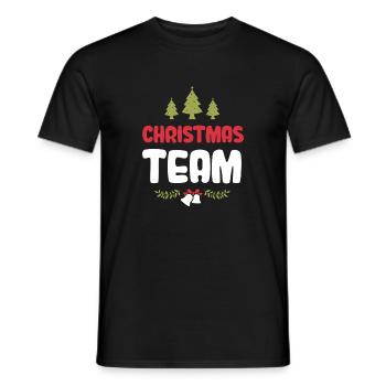 Noël de l’équipe Weihnachten - T-shirt homme - noir - Devant - AI Model Male 178 light (178cm)