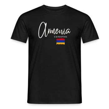 Made in Armenia, armenischer Stolz - Männer T-Shirt - Schwarz - Vorne - AI Model Male 178 light (178cm)