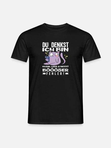 Böser Fehler Kleine Katze - Männer T-Shirt - Schwarz