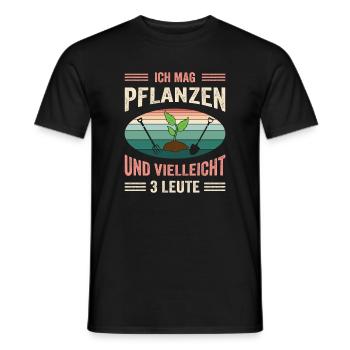 Garden Gardener Gardening Gardening Gardening Gardening - Men's T-Shirt - black - Front - AI Model Male 178 light (178cm)