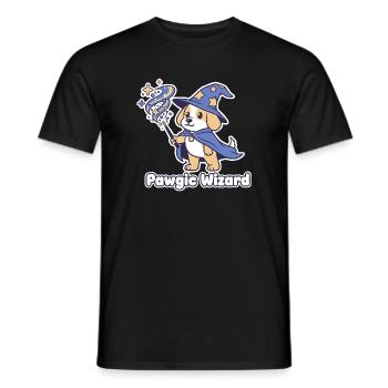 Pawagic Wizard Chien Magique - T-shirt homme - noir - Devant - AI Model Male 178 light (178cm)