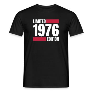 Edition limitée 1976 – Original depuis '76 blanc - T-shirt homme - noir - Devant - AI Model Male 178 light (178cm)