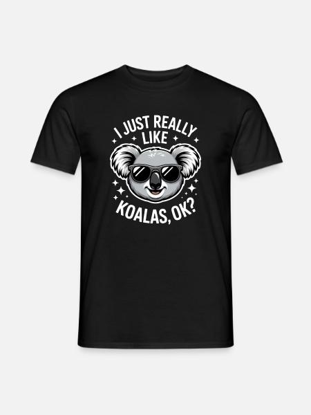 Koala Saying Koalas Funny Koala Gift - Men's T-Shirt - black