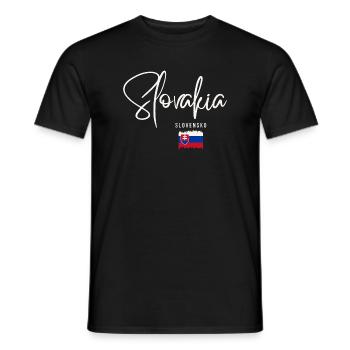 Slowakische Wurzeln, ich liebe die Slowakei - Männer T-Shirt - Schwarz - Vorne - AI Model Male 178 light (178cm)