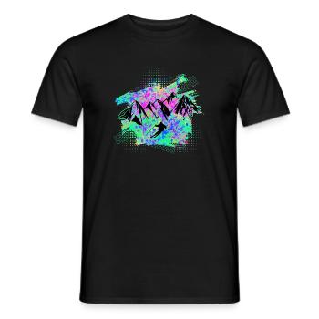 Ski - T-shirt homme - noir - Devant - AI Model Male 178 light (178cm)