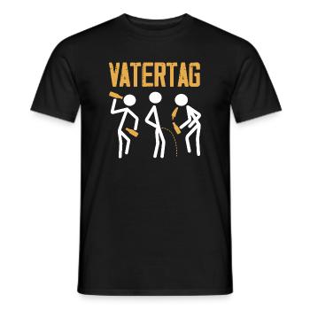 Drôle de cadeau de fête des pères papa bière - T-shirt homme - noir - Devant - AI Model Male 178 light (178cm)
