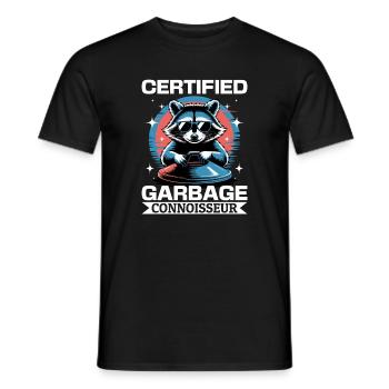 Funny Raccoon - Männer T-Shirt - Schwarz - Vorne - AI Model Male 178 light (178cm)