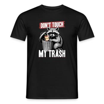 Funny Raccoon - Männer T-Shirt - Schwarz - Vorne - AI Model Male 178 light (178cm)