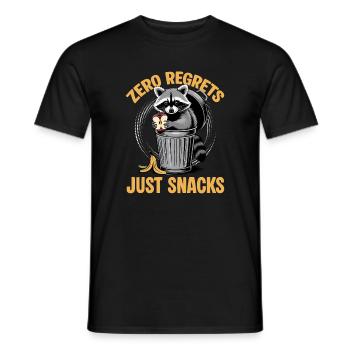 Funny Raccoon - Männer T-Shirt - Schwarz - Vorne - AI Model Male 178 light (178cm)