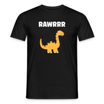 Cute Little Dinosaur - Men's T-Shirt - black - Front - AI Model Male 178 light (178cm)