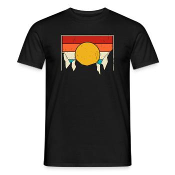 Hiking Hiker Mountaineer Gift - Men's T-Shirt - black - Front - AI Model Male 178 light (178cm)