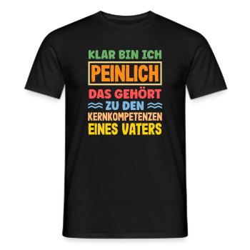 Drôle de cadeau de fête des pères papa bière - T-shirt homme - noir - Devant - AI Model Male 178 light (178cm)