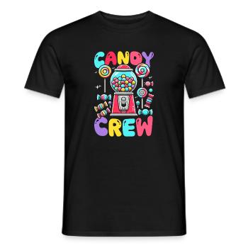 Candy Crew Decoration Candy Lover Sweet Tooth - Men's T-Shirt - black - Front - AI Model Male 178 light (178cm)