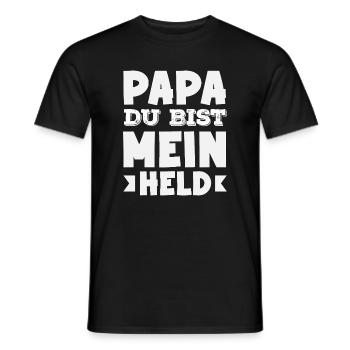 Drôle de cadeau de fête des pères papa bière - T-shirt homme - noir - Devant - AI Model Male 178 light (178cm)