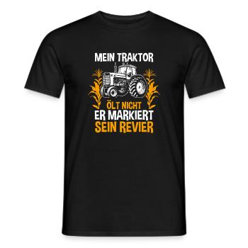 Landwirt Bauernhof Farmer Bauer Traktor - Männer T-Shirt - Schwarz - Vorne - AI Model Male 178 light (178cm)