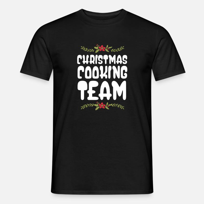 Weihnachts Kochen Backen Team - Männer T-Shirt - Schwarz