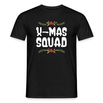 X-Mas Squad - Männer T-Shirt - Schwarz - Vorne - AI Model Male 178 light (178cm)