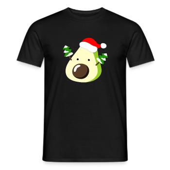 Avocado – Weihnachten - Männer T-Shirt - Schwarz - Vorne - AI Model Male 178 light (178cm)