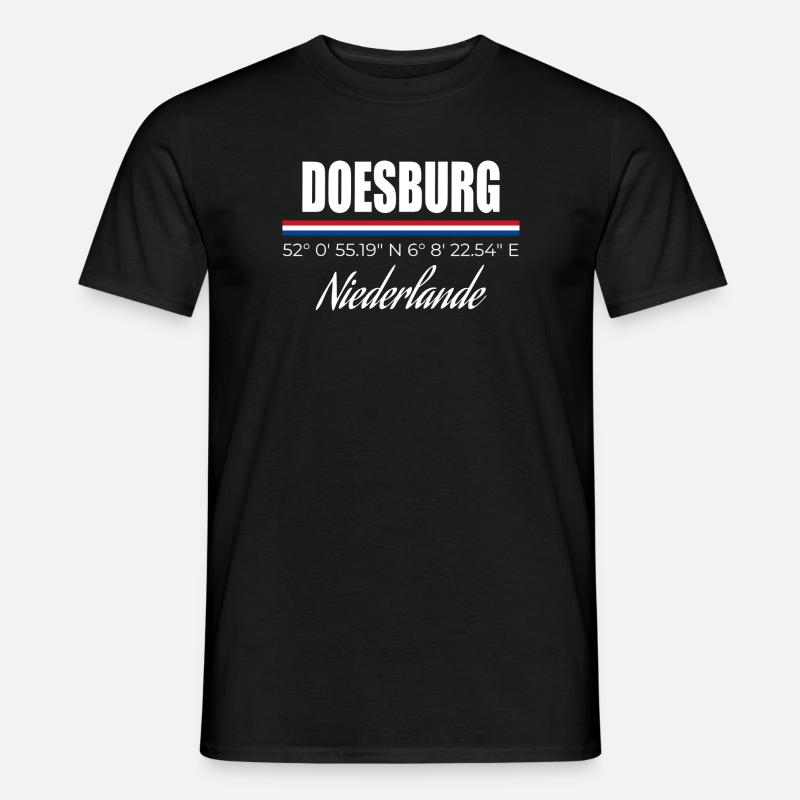Doesburg - Männer T-Shirt - Schwarz