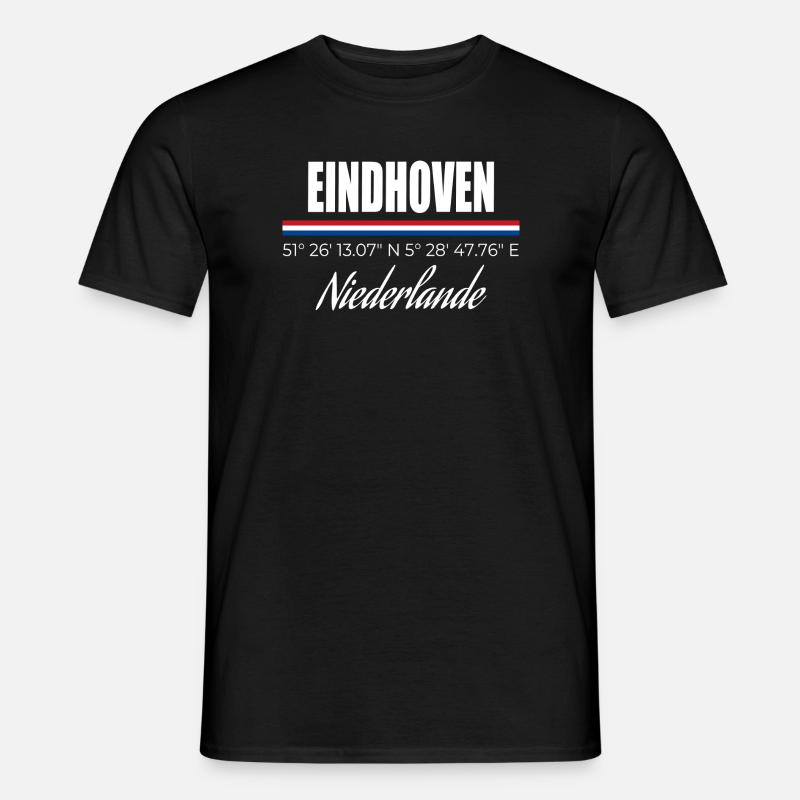 Eindhoven - Männer T-Shirt - Schwarz