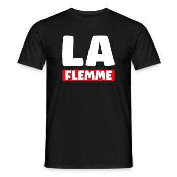 Faul - Männer T-Shirt - Schwarz - Vorne - AI Model Male 178 light (178cm)