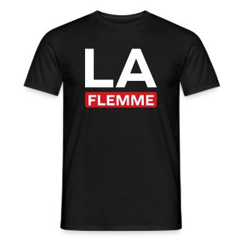 Faul - Männer T-Shirt - Schwarz - Vorne - AI Model Male 178 light (178cm)