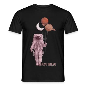 Astronaut - Männer T-Shirt - Schwarz - Vorne - AI Model Male 178 light (178cm)