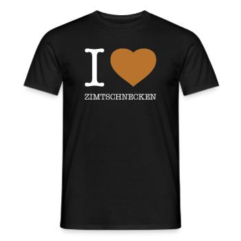 J’adore les brioches à la cannelle - T-shirt homme - noir - Devant - AI Model Male 178 light (178cm)