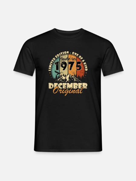 December 1975 Jubilee 1975 December - Men's T-Shirt - black