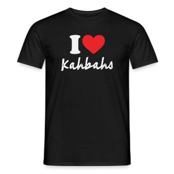 J’adore Kahbahs Heart Design Arabic Fun - T-shirt homme - noir - Devant - AI Model Male 178 light (178cm)