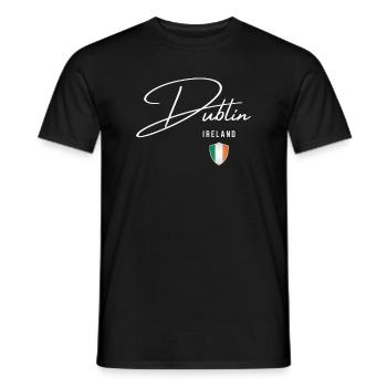 Dublin Ireland, elegant design Dublin - Men's T-Shirt - black - Front - AI Model Male 178 light (178cm)